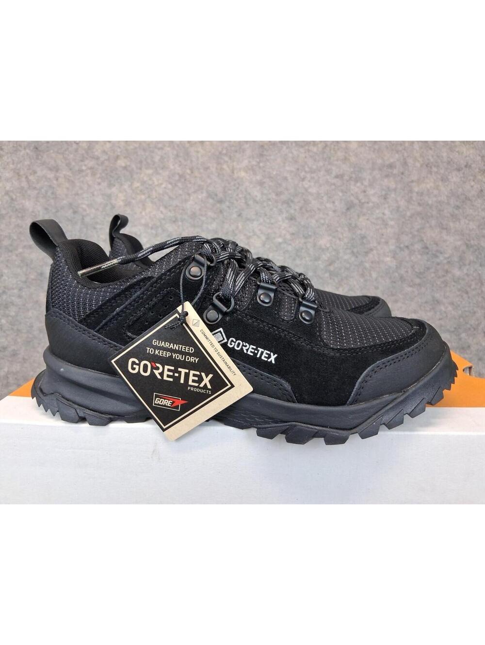 Timberland Womens Lincoln Peak Low Lace GTX Hike Boot Black Helcor Size 6.5 M